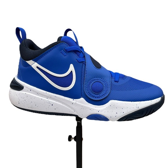 Nike Team Hustle Youth Boys Slip-on Athletic Sneakers Size 6Y Royal Blue-White - Picture 14 of 14